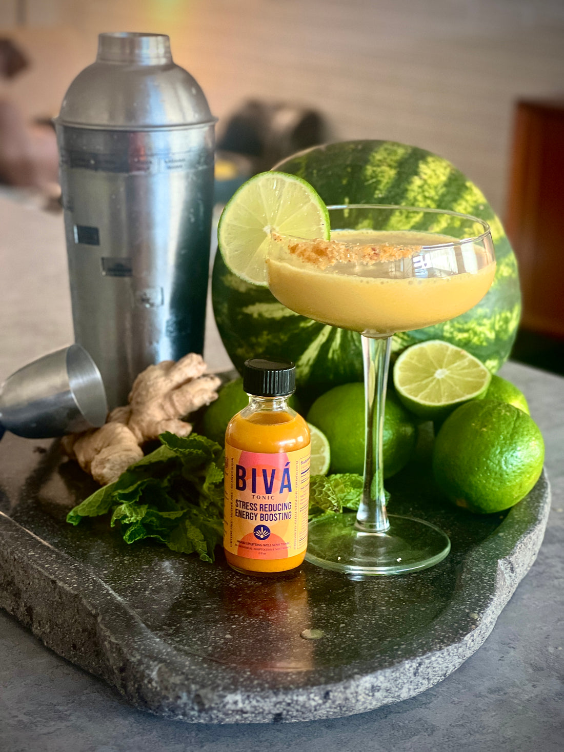 BIVÁ-Colada: Adaptogenic Mood Uplifting Mocktail